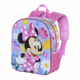 3D School Bag with Wheels Minnie Mouse Spring Pink