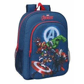 School Bag The Avengers Navy Blue 33 x 42 x 14 cm