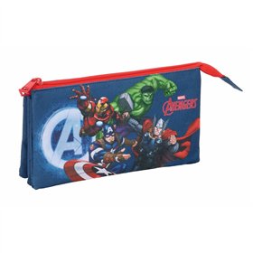 Triple Carry-all The Avengers Navy Blue 22 x 12 x 3 cm