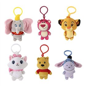 Cuddly Toy Keyring Disney Blue
