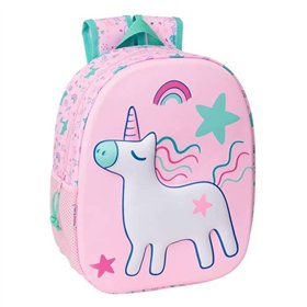 3D School Bag Safta 27 x 33 x 10 cm Unicorn