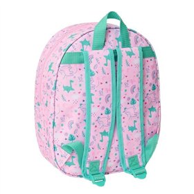 3D School Bag Safta 27 x 33 x 10 cm Unicorn