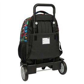 School Rucksack with Wheels Safta Colors 33 x 45 x 22 cm Graffitti