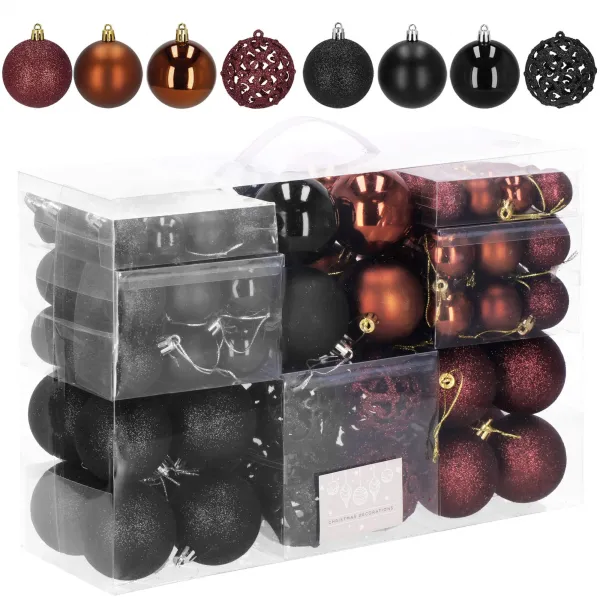 Christmas Tree Ornament Set Springos CA1165, 100 pcs