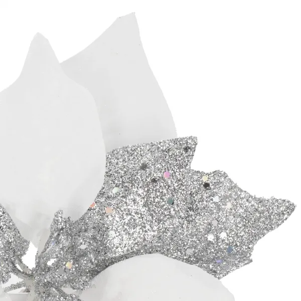 Artificial Bethlehem star Springos CA1235 white-silver
