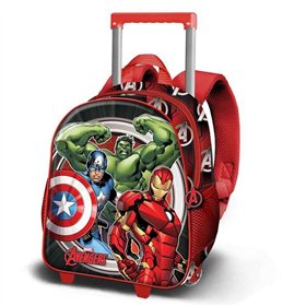 3D School Bag with Wheels The Avengers