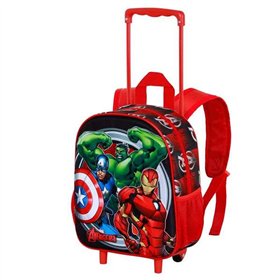 3D School Bag with Wheels The Avengers