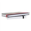 Notebook DKD Home Decor White Black Red (2 pcs) (10.5 x 1.5 x 14.5 cm)