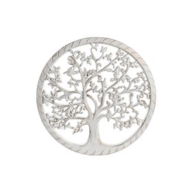 Wall Decoration DKD Home Decor White Golden Silver 40 x 1,5 x 40 cm