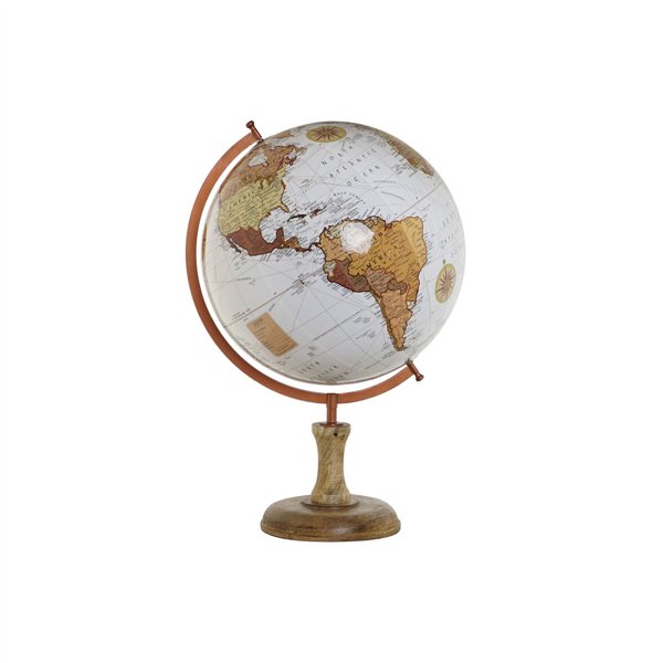 Globe Home ESPRIT Brown PVC Mango wood 47 x 45 x 70 cm