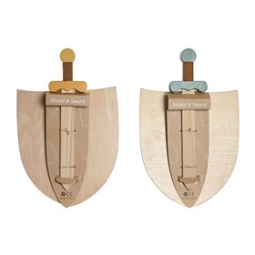 Toy Sword Home ESPRIT 28 x 0,5 x 33,5 cm (2 Units)