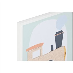 Painting Home ESPRIT Yellow Blue Canvas 30 x 1,8 x 40 cm (4 Units)