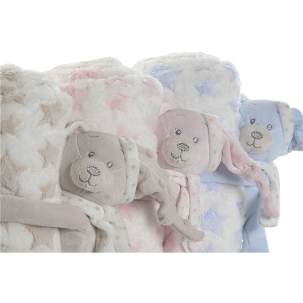 Gift Set for Babies Home ESPRIT Blue Beige Pink Polyester (3 Units)