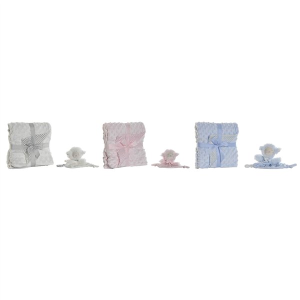 Gift Set for Babies Home ESPRIT Blue Beige Pink Polyester (3 Units)