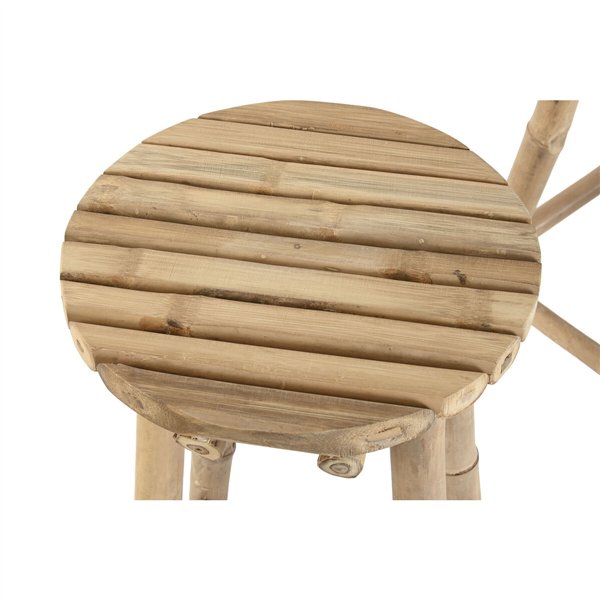 Table set with 2 chairs Home ESPRIT Bamboo 50 x 50 x 105 cm