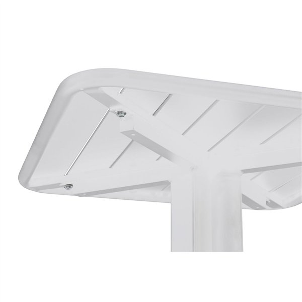 Table set with 2 chairs Home ESPRIT White Metal polypropylene 60 x 60 x 102 cm