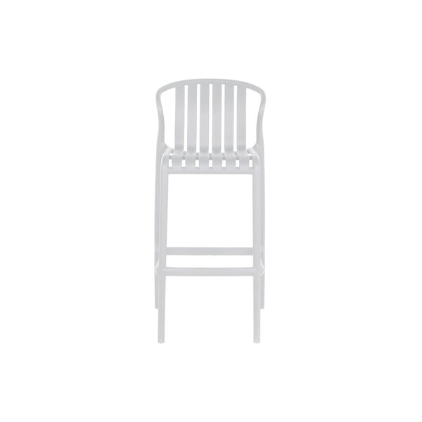 Table set with 2 chairs Home ESPRIT White Metal polypropylene 60 x 60 x 102 cm