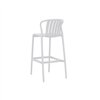 Table set with 2 chairs Home ESPRIT White Metal polypropylene 60 x 60 x 102 cm