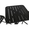 Table set with 2 chairs Home ESPRIT Black Metal polypropylene 60 x 60 x 102 cm