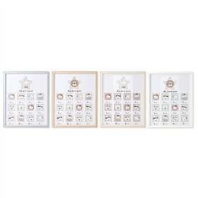 Photo frame Home ESPRIT Crystal MDF Wood 40,5 x 2 x 49,5 cm (4 Units)