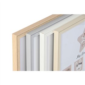 Photo frame Home ESPRIT Crystal MDF Wood 40,5 x 2 x 49,5 cm (4 Units)