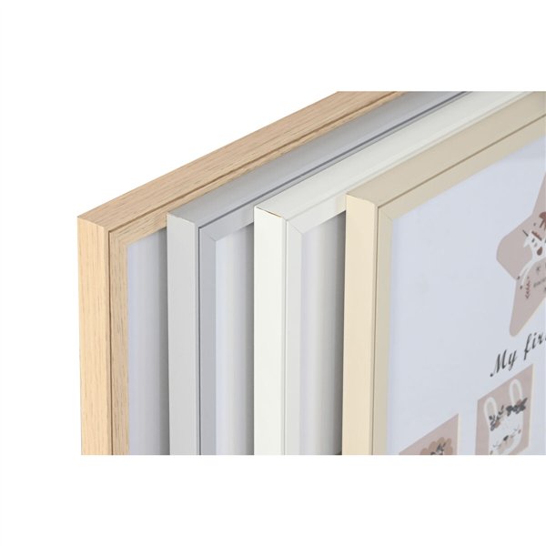 Photo frame Home ESPRIT Crystal MDF Wood 40,5 x 2 x 49,5 cm (4 Units)