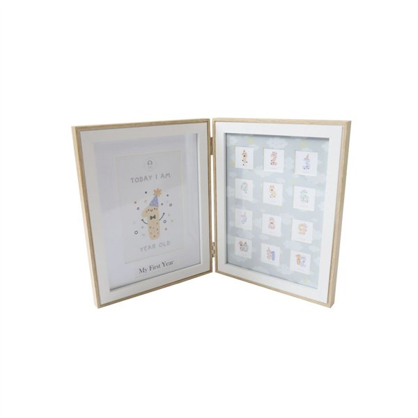 Photo frame Home ESPRIT Crystal MDF Wood 36 x 3 x 23 cm (2 Units)
