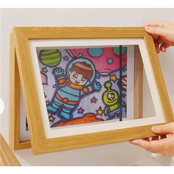 Painting Home ESPRIT White Natural 34 x 3 x 44 cm