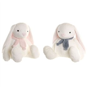 Fluffy toy Home ESPRIT Cream Polyester Children's Rabbit (2 Units)