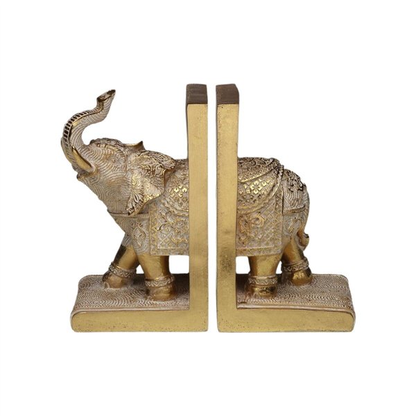 Bookend Versa Resin Elephant 9,3 X 17,5 X 21,5 CM