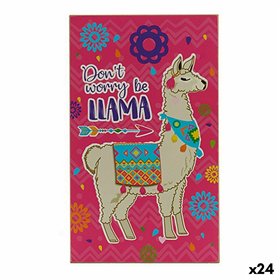 Decorative altarpiece Gift Decor 1 x 40 x 24 cm Llama (24 Units)