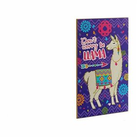 Decorative altarpiece Gift Decor 1 x 40 x 24 cm Llama (24 Units)