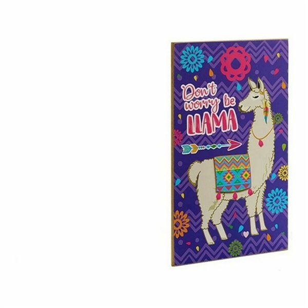 Decorative altarpiece Gift Decor 1 x 40 x 24 cm Llama (24 Units)