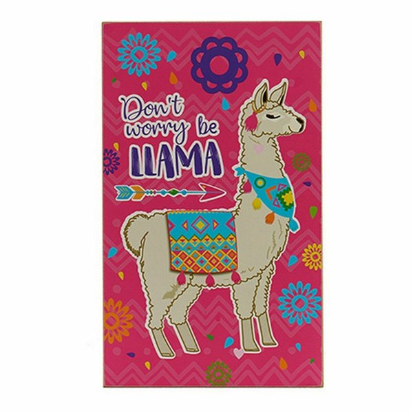 Decorative altarpiece Gift Decor 1 x 40 x 24 cm Llama (24 Units)