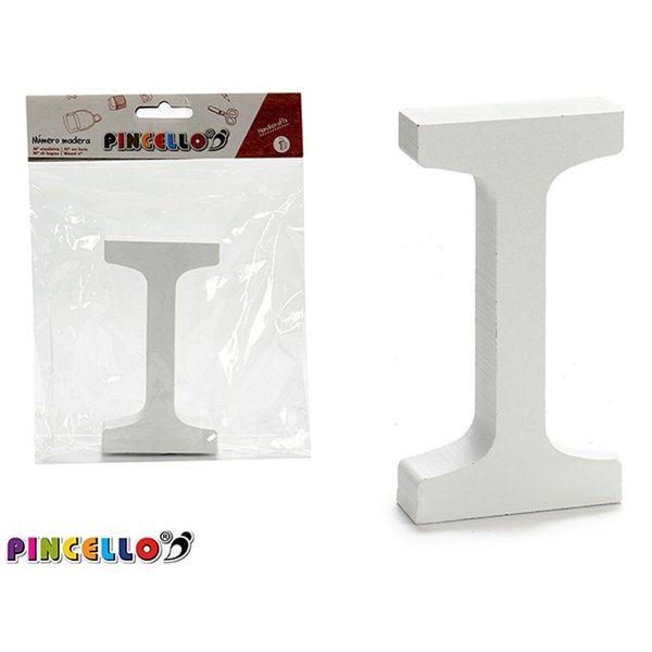 Wall Decoration Pincello 2 x 16 x 14,5 cm Letter I (24 Units)