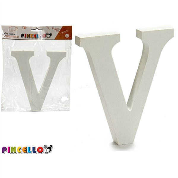 Letter Pincello 1,8 x 21 x 17 cm Letter V (12 Units)