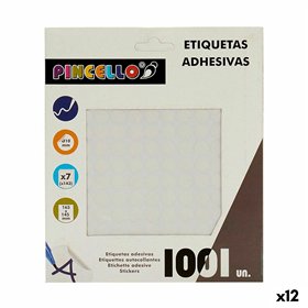 Adhesive labels Pincello White Ø 10 mm 17 x 4 x 19 cm (12 Units)