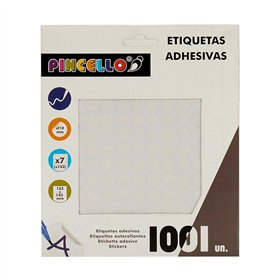 Adhesive labels Pincello White Ø 10 mm 17 x 4 x 19 cm (12 Units)