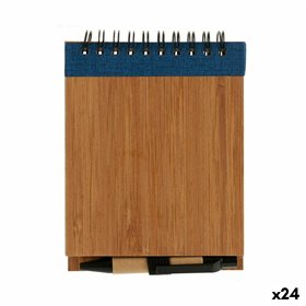 Spiral Notebook with Pen Pincello 1 x 10 x 13 cm Bamboo (24 Units)