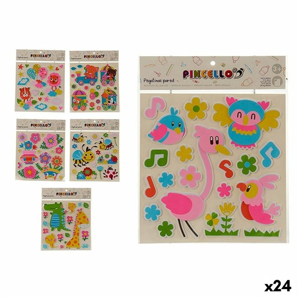 Stickers Pincello Multicolour 32 x 1 x 38 cm (24 Units)
