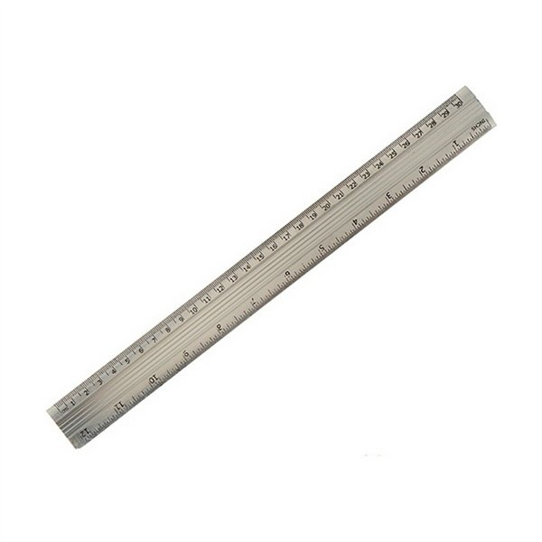 Ruler Pincello Silver Aluminium 0,5 x 35,5 x 4 cm (12 Units)