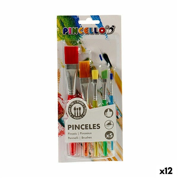Paintbrushes Pincello Multicolour Set (12 Units)
