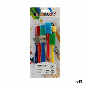 Paintbrushes Pincello Multicolour Set Sponge (12 Units)