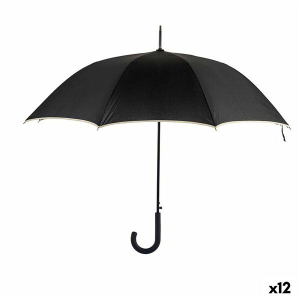 Umbrella Black Cream 95 x 95 x 86 cm 12 x 5 x 86 cm (12 Units)