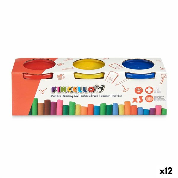 Modelling Clay Game Pincello Yellow Blue Red (12 Units)