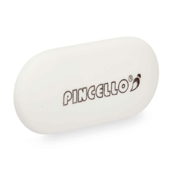 Eraser Set Pincello White 9 x 16 x 1 cm (12 Units)