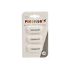 Eraser Set Pincello White 9 x 16 x 1 cm (12 Units)