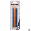 Pencil Set Pincello Yellow Blue Green Multicolour Orange Violet Cake (12 Units)