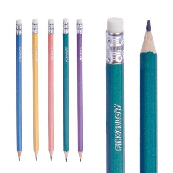 Pencil Set Pincello Yellow Blue Green Multicolour Orange Violet Cake (12 Units)