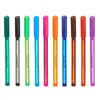 Set of Biros Pincello Blue Black Red Green Purple Multicolour Orange Violet Light Blue Dark green (12 Units)